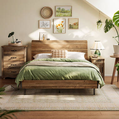 Union Rustic Kira Solid Wood Platform Bed Reviews Wayfair
